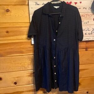 Terra & sky black dress 14W